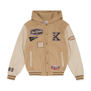 Мужской бомбер Karl Kani KK Retro Patch Hooded Block College Jacket