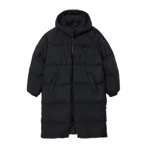 Женская куртка Lacoste Длинный пуховик  с капюшоном