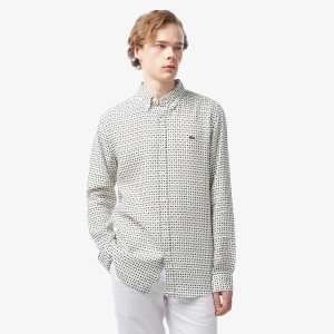 Мужская Мужская рубашка Lacoste из льна
