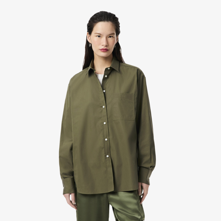 Женская Женская рубашка Lacoste из хлопка