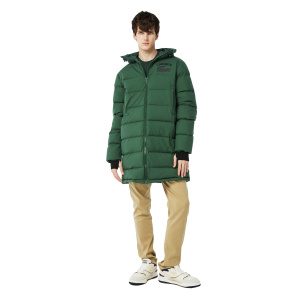 Мужской пуховик Мужская утеплённая куртка Lacoste с капюшоном