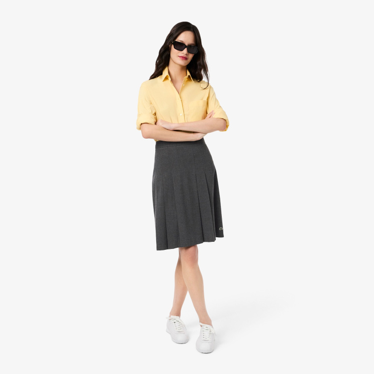 Женская Длинная юбка Lacoste со складками