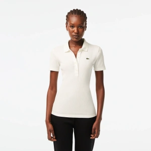 Женское Женское поло Lacoste приталенного кроя из органического хлопка