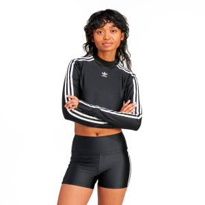 Женский лонгслив adidas 3STRIPES CROPPED LONG SLEEVE