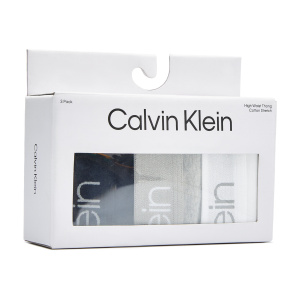 Женское нижнее белье Calvin Klein 3 Pack HIGH WAIST THONG