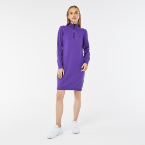Женское Женское платье Lacoste с длинным рукавом на молнии