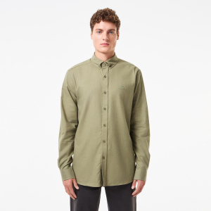 Мужская Мужская рубашка Lacoste из смеси хлопка и шерсти