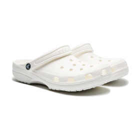 black crocs white sole